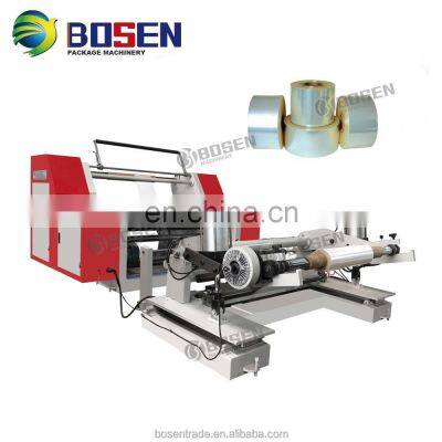 New Automatic High Quality Cheap Non Woven Fabric Paper Bopp Tape Label Jumbo Plastic Film Roll Slitting Machine photo-2