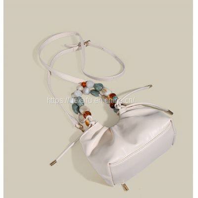 2023 New Arrival Cloud Shape Handbag Soft Leather Lady's Handbag photo-5