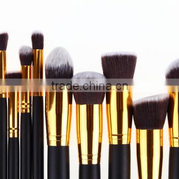 10pcs private label synthetic kabuki cute makeup brush set