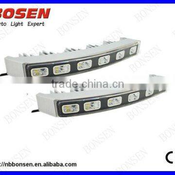 led daytime running light DRL with black and silver color