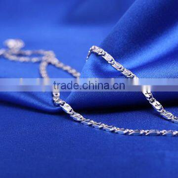 2015 Funky Chains Rhodium Plated Brass Diamond Cut Chain Necklace Jewellery photo-6