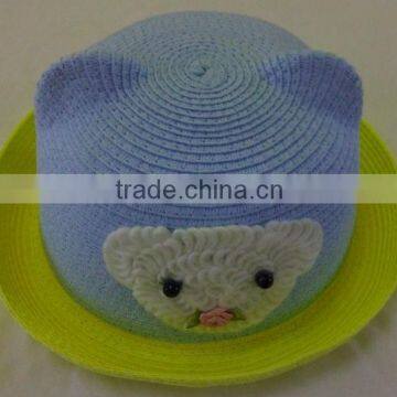 Fashion cheap baby and children beach sun straw hat for sale