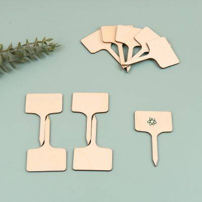 Plant insert label wooden crafts, customizable styles and shapes