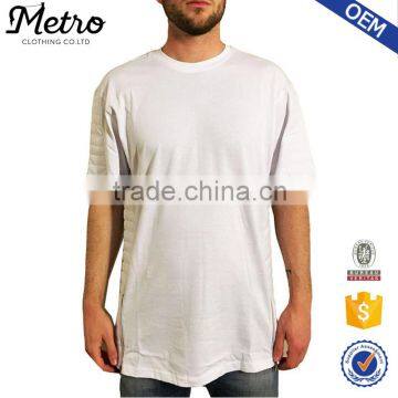 Fashion Wholesale Mens White Side Rib T Shirts