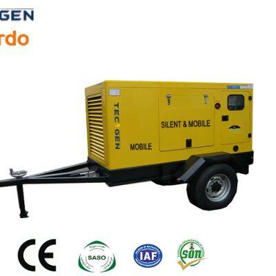 75kW Mobile Trailer Generator Powered by Weifang Ricardo R6105ZD Diesel Engine With Sundproof Canopy photo-2