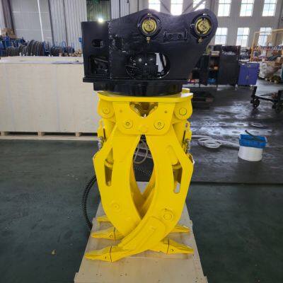 China Factory Supplying Hydraulic Log Wood Grapple Excavator Log Grab Stone Grapple Excavator Attachment photo-2