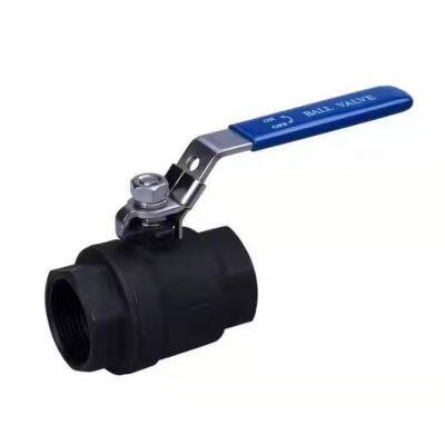 ANSI API Full Bore 2 Piece Carbon Steel Ball Valve 2in Internal Thread Lock Handle Shut Off 1000 WOG Q11F Q61F