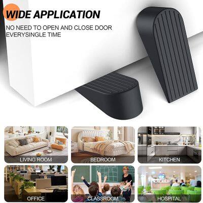 Extra Large Door Stoppers for Bottom of Door Gaps Heavy Duty Doorstop Great for Home Office,Rubber Door Stopper Wedge for Tile photo-4