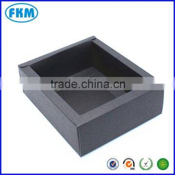 Custom Black Kraft Paper Boxes Gift Craft Box Drawer Style Handmade Packaging Jewelry photo-6