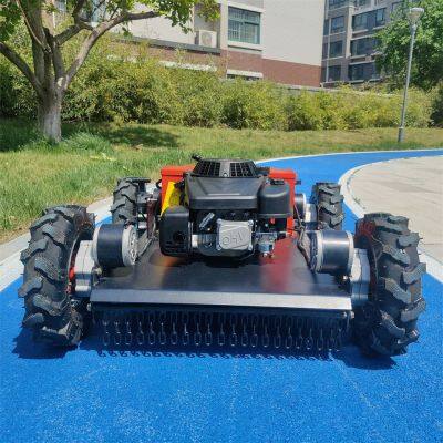 Hybrid Electric Battery Electric Battery Wireless Radio Control Lawn Mower photo-3