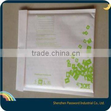 white printing EMS Kraft Bubble Mailer