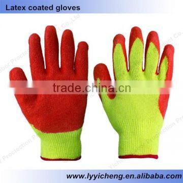 YC-L-02 Latex Coated Anti-skid Safety Glove,coated With Latex Glvoe. photo-3