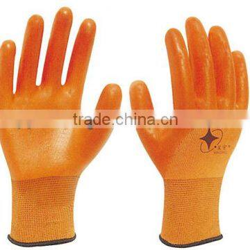 13 gauge nylon pvc coated safety work glove