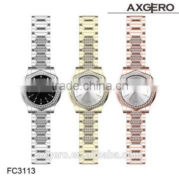 Women's Cooper Fashion Japan Movt Quartz Stainless Steel Case Back Stone Watch
