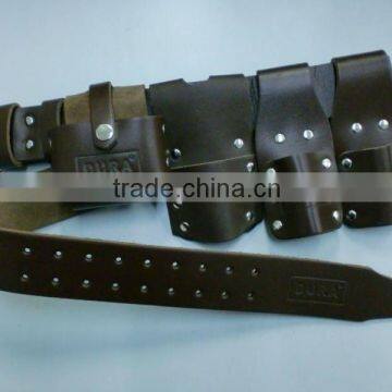 Dutty Service Web Sambrown Cross genion Leather Belt