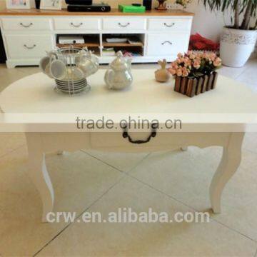 WH-4107 Elegant White Coffee End Table