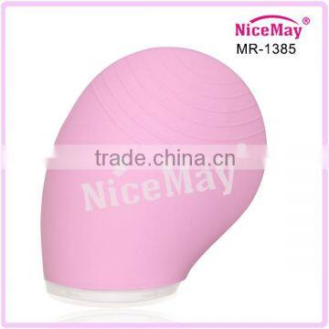 Rechargeable ABS+silicone facial deep pore cleansing brush with USB included MR-1385A