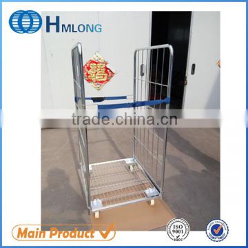 Nesting wire steel roll cage with 4 wheels