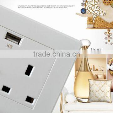 110-240V 16A UK Usb Wall Socket OEM Stickers for Ipad Iphone High Speed photo-3