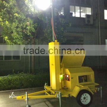 mobile lighting tower with GE LED light