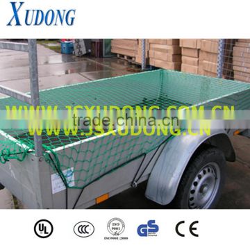 PP green knotless trailer cargo net