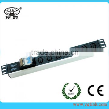 1.5U IEC type PDU with 2p air switch