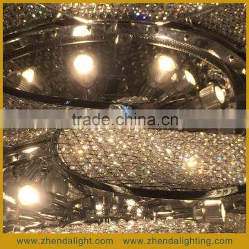 Decorative Fashion Lotus Flower Shape K9 Crystal Pendent Hotel Lobby Chandelier photo-4