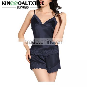 New Fashion Sexy 100% Silk Women Nighty sleepwear