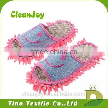 The bottom of the linen chenille indoor winter slipper shoes