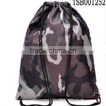 hot sale promotional camouflage drawstring backpack pattern
