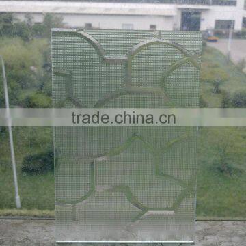 colored karatachi decorative patterned glass/karatachi decorative figured glass/karatachi decorative glass partition