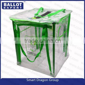 Foldable PVC ballot bag from voting system manufacturer