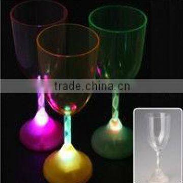 Plastic LED Flashing Red Wine Glass for Parties Events