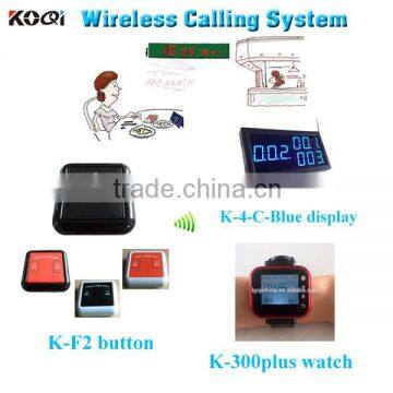 electronic queue system for restaurant waiter call bell with CE certification in 433mhz