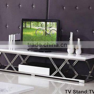 White Tv Stand With Cabinet (TV-829#)