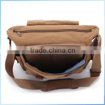 Promotional organic canvas messenger bag