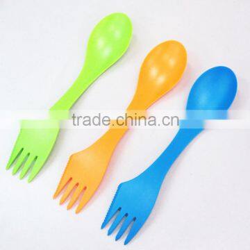 camping untencil plastic knife fork spoon all in one