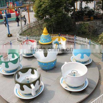 Neweast Themepark Amusement Equipment Rotary Fiberglass Coffee Cup Ride