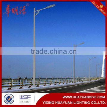 single arm octagonal lighting poles