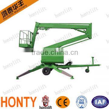 Professional design 200kg Diesel Engine/Battery Type Folding Arm articulated boom lift