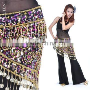 belly dance gold coins belt ,BellyQueen