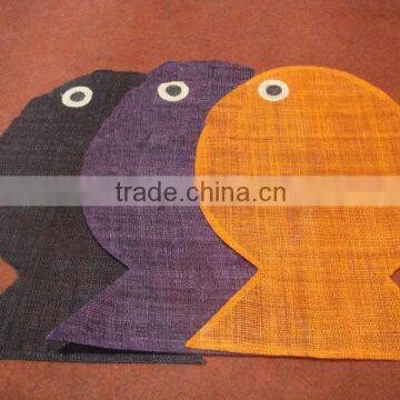 Hand-Made Flax Placemat (Fish Shape)