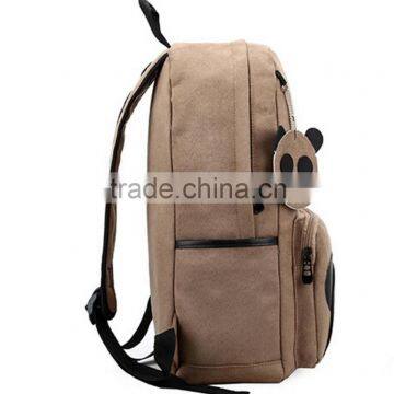 New fashion canvas college style backpack school bag travel bag