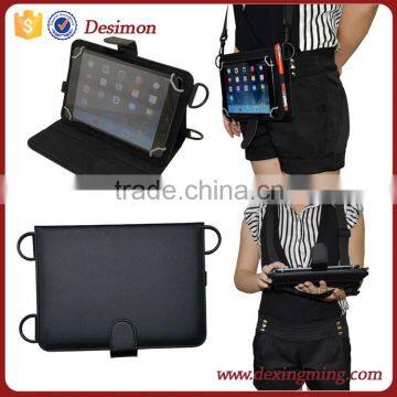 7-8inch universal handhold tablet case with lanyard