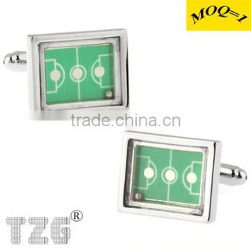 TZG10198 The Popular Football Field Cufflink Cuff Link