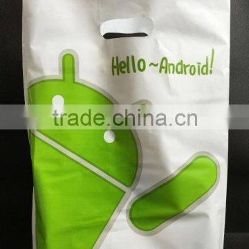 LDPE HDPE print die cut bags printing die cut bags printed die cut bags