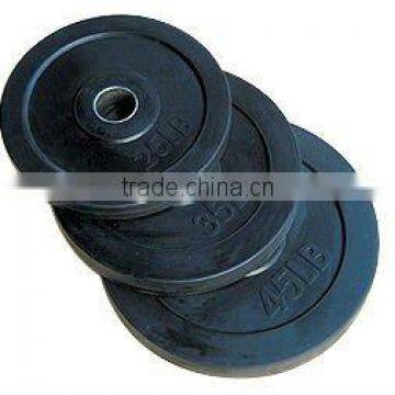 black rubber coated plates standard weight plates
