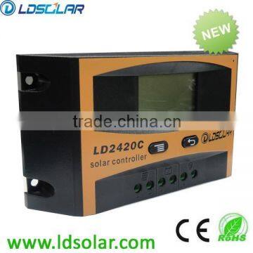 PWM 10A 12/24V auto PV solar charge controller with LCD screen