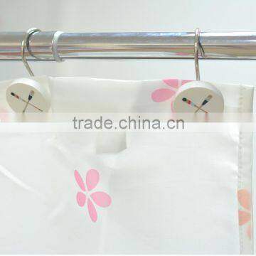 Polyresin bathroom shower curtain hooks /resin shower curtain ring