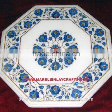 Octagonal Marble Inlay Table Top, Marble Table Inlay Top